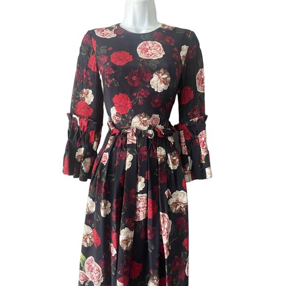 Mother Of Pearl silk Floral Dress - Picture 5 of 11